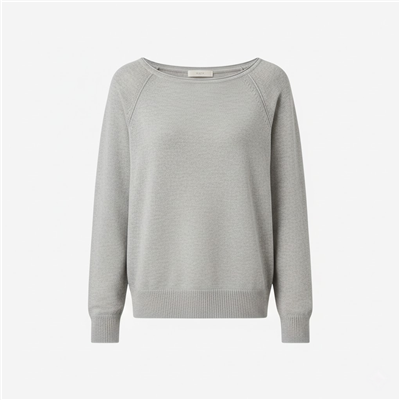 Kayık Yaka Hafif Kazak